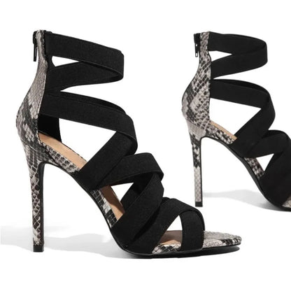 Snakeskin Stiletto Heels