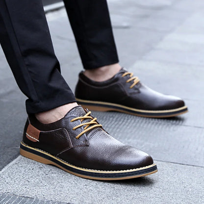 Genuine Leather Oxfords