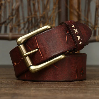 Genuine Hand Stitched Leather Belt