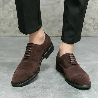 Suede Oxford Loafers