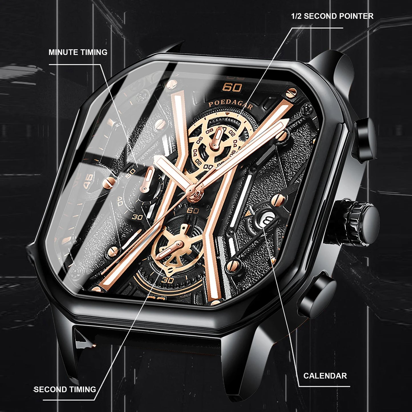 POEDAGAR Luxury Watch