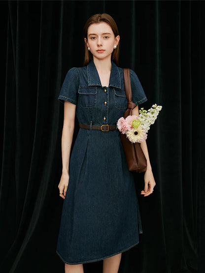 Denim A-Line Dress