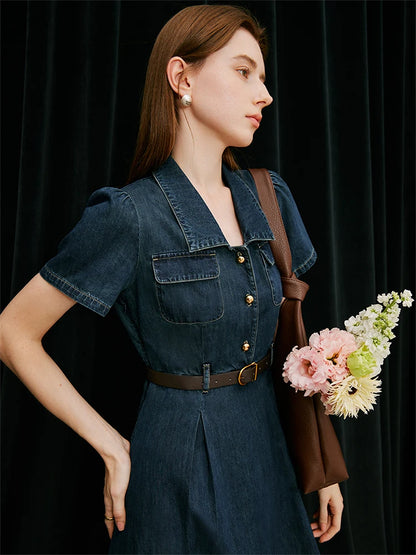 Denim A-Line Dress