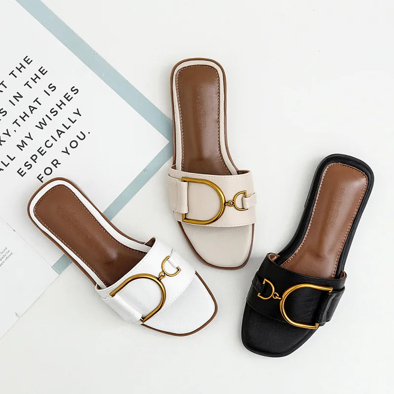 Delana Buckle Slides