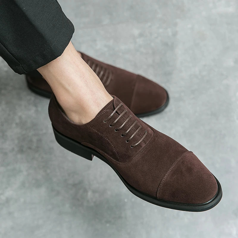 Suede Oxford Loafers