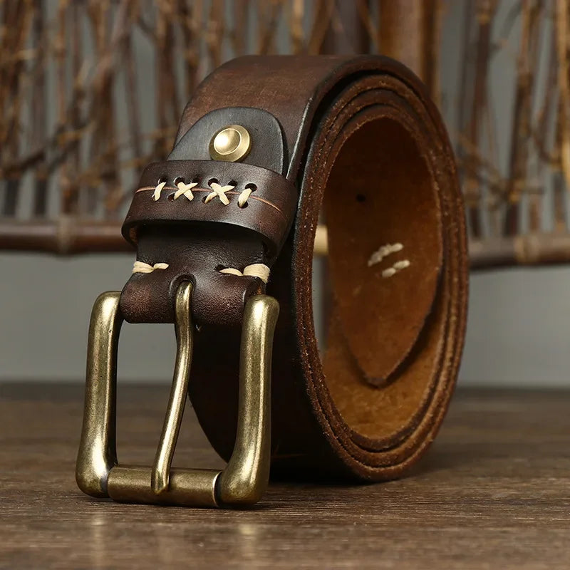 Genuine Hand Stitched Leather Belt