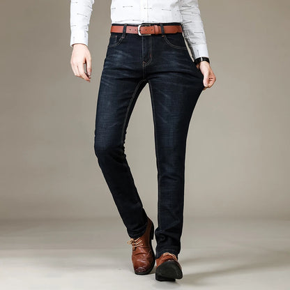 Straight-Cut Denim Jeans