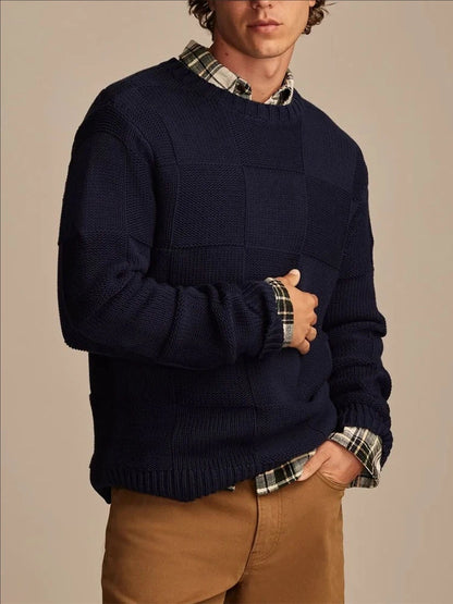 The Haven Block-Knit Sweater