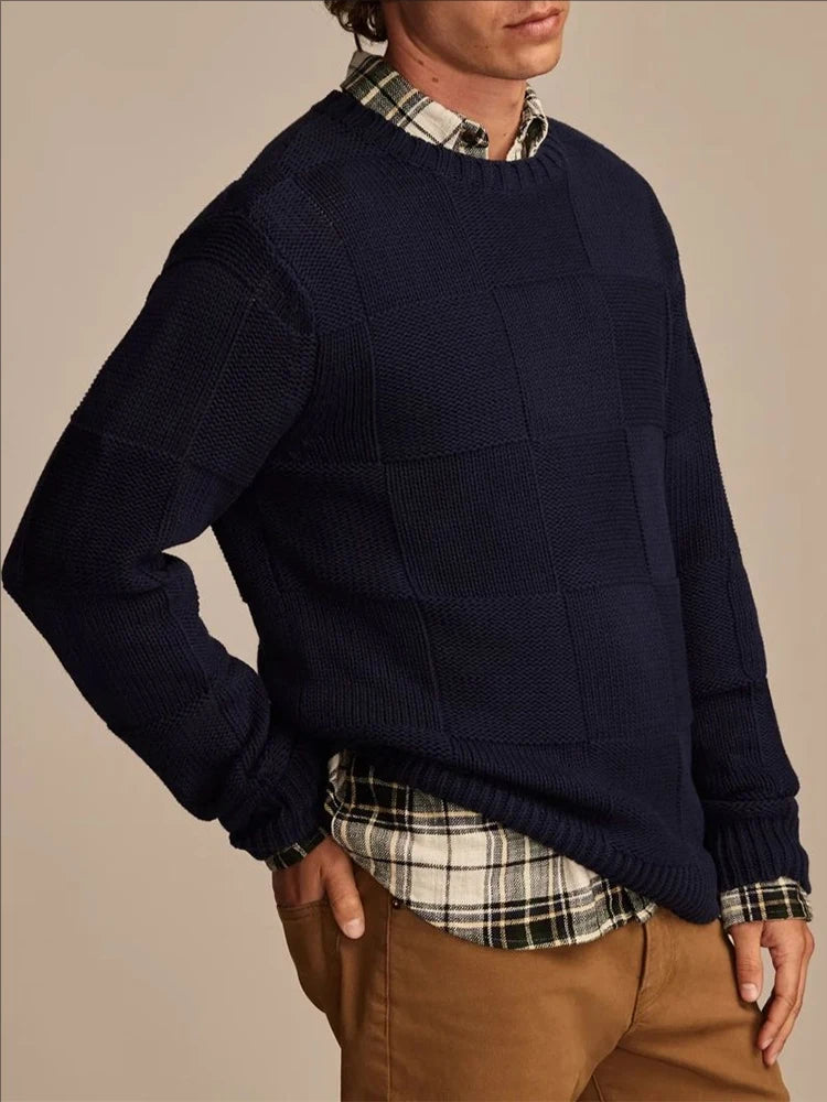The Haven Block-Knit Sweater