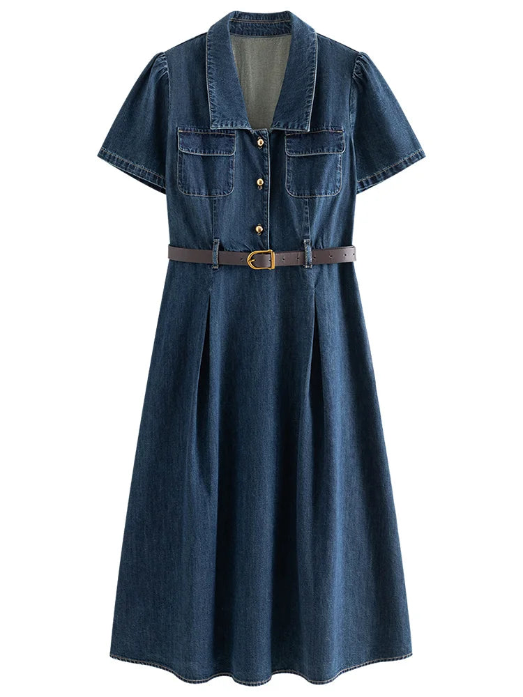 Denim A-Line Dress