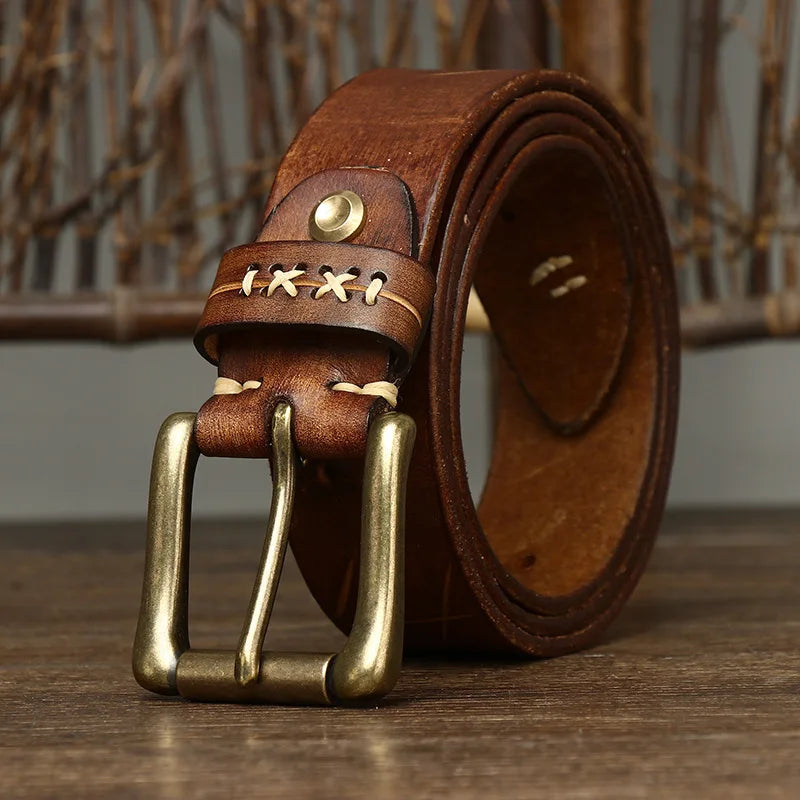 Genuine Hand Stitched Leather Belt