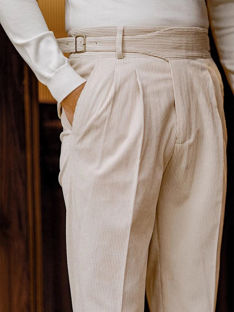 Naples Style Corduroy Trousers